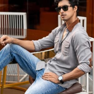 Ash Contrast Denim